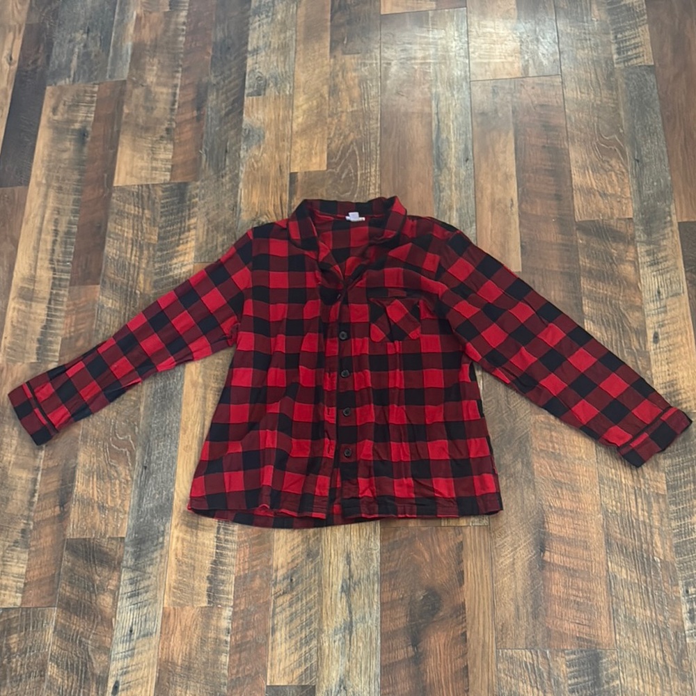 Wondershop Kids' Plaid Button-Down Shirt - Red and Black